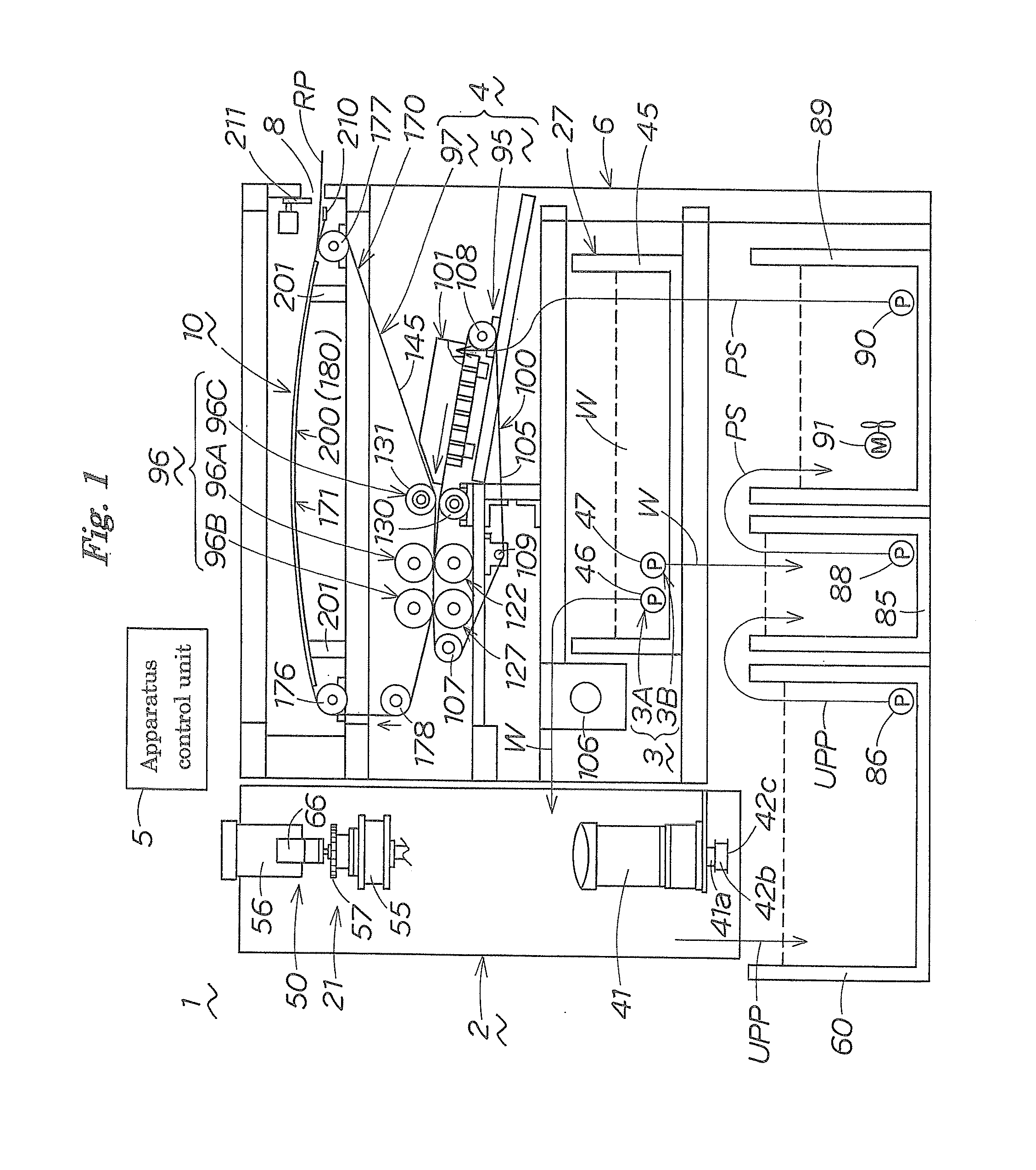 Recycled paper smoothing device for used paper recycling apparatus