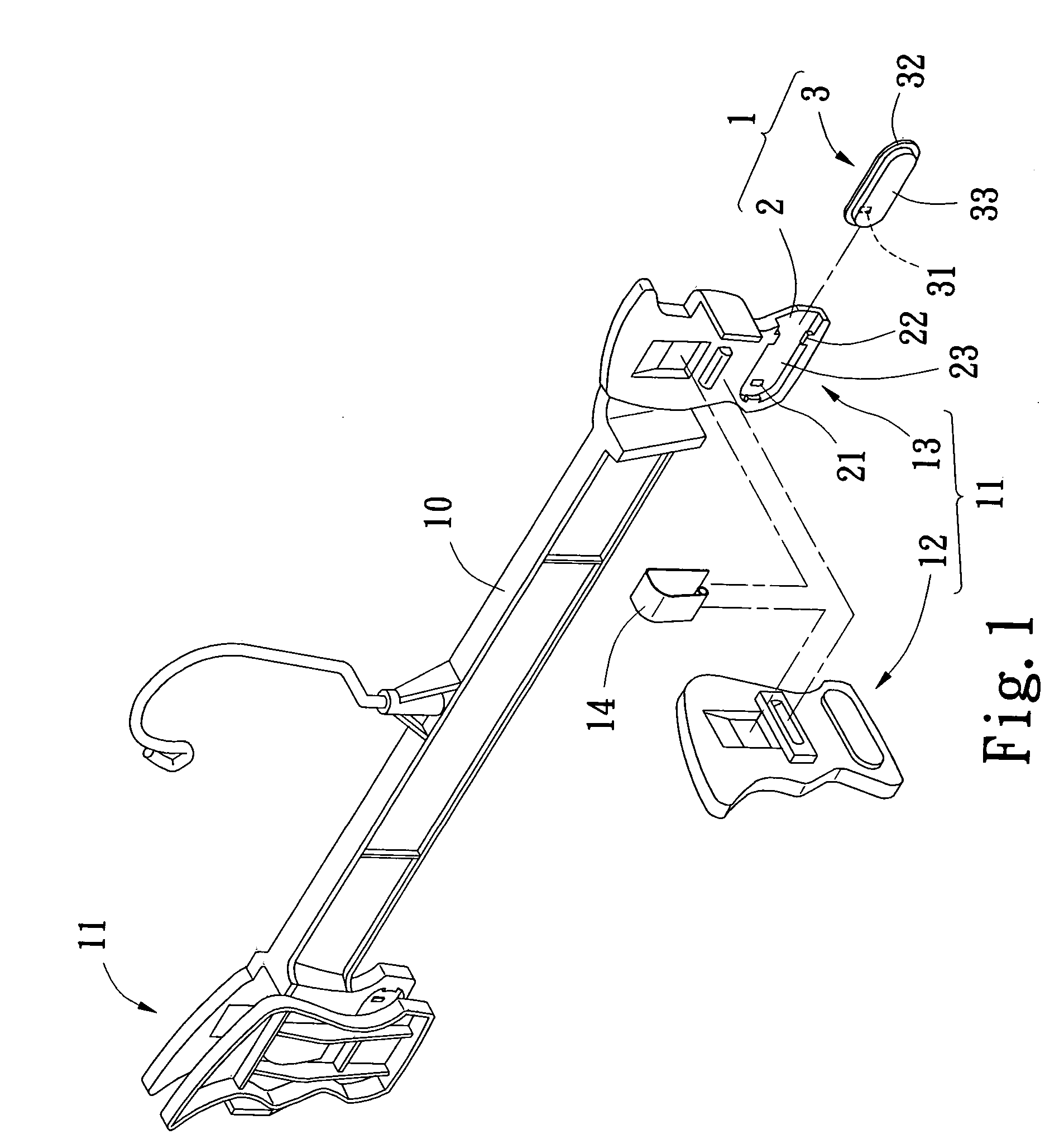 Combination method of a modularized clamp structure