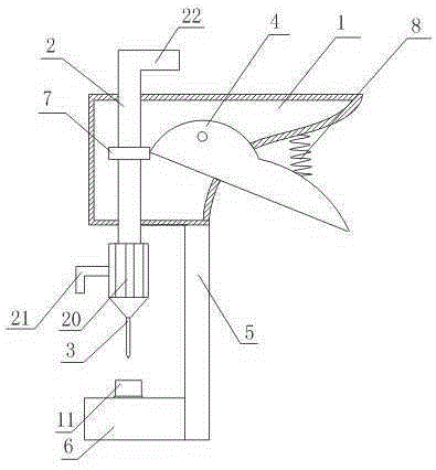 Lever drilling device