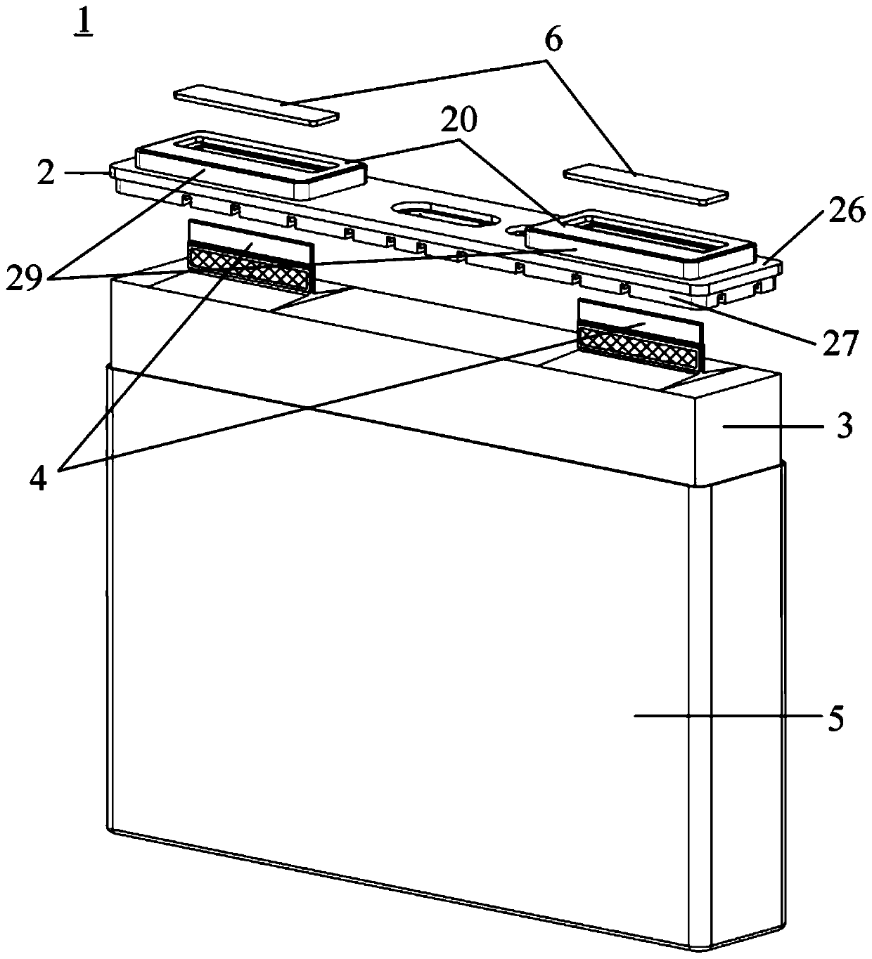 Battery cover plate assembly, battery core, assembling method of battery core and connecting piece