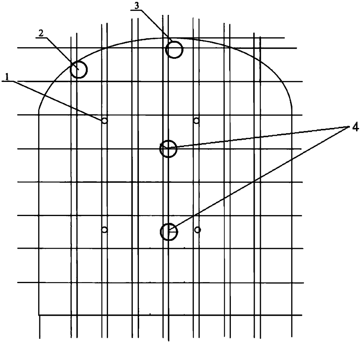 Mine efficient filling retaining wall and construction method thereof