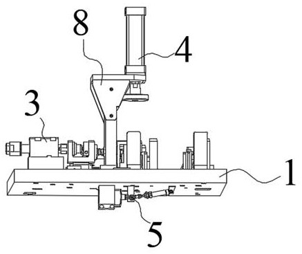 Pressing device for workpiece with notch and pin pressing device