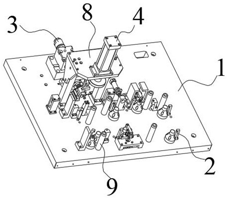 Pressing device for workpiece with notch and pin pressing device