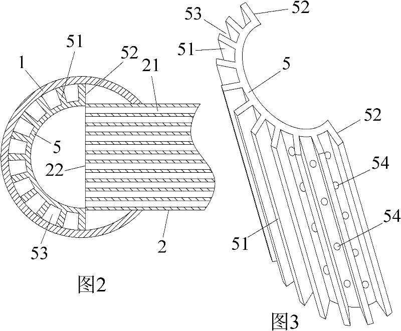 Collecting pipe structure for heat exchanger