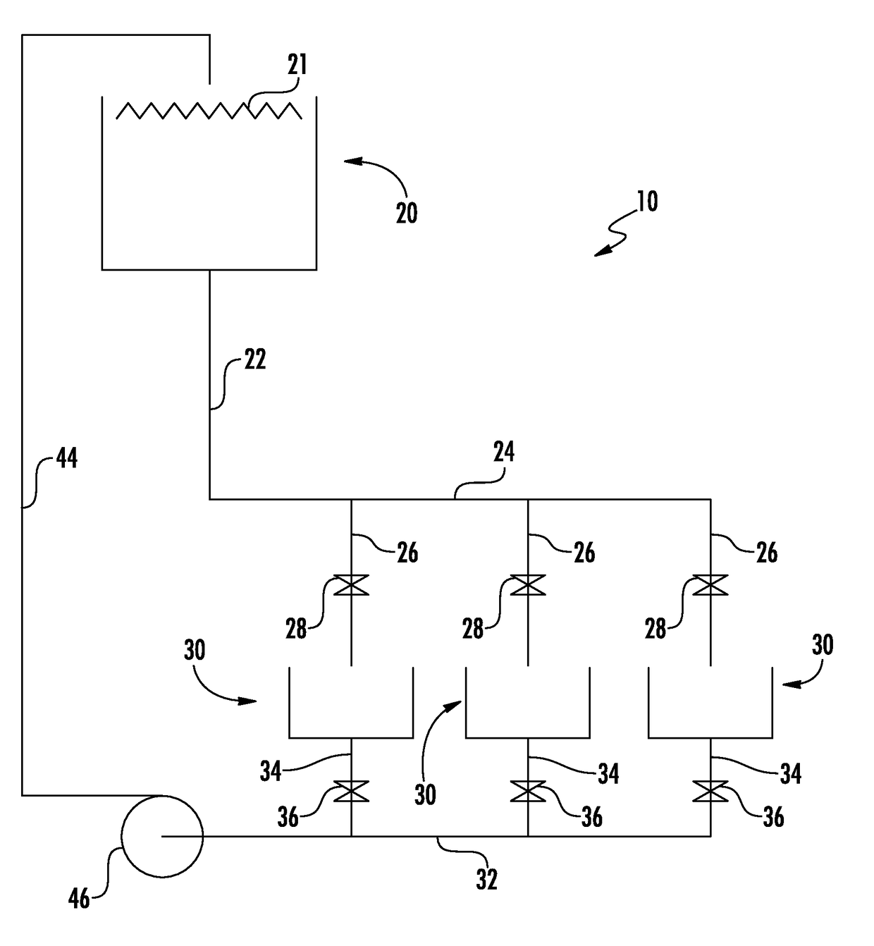 Resin distribution and maintenance system