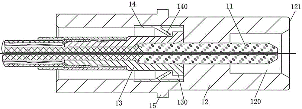 Optical fiber contact member part