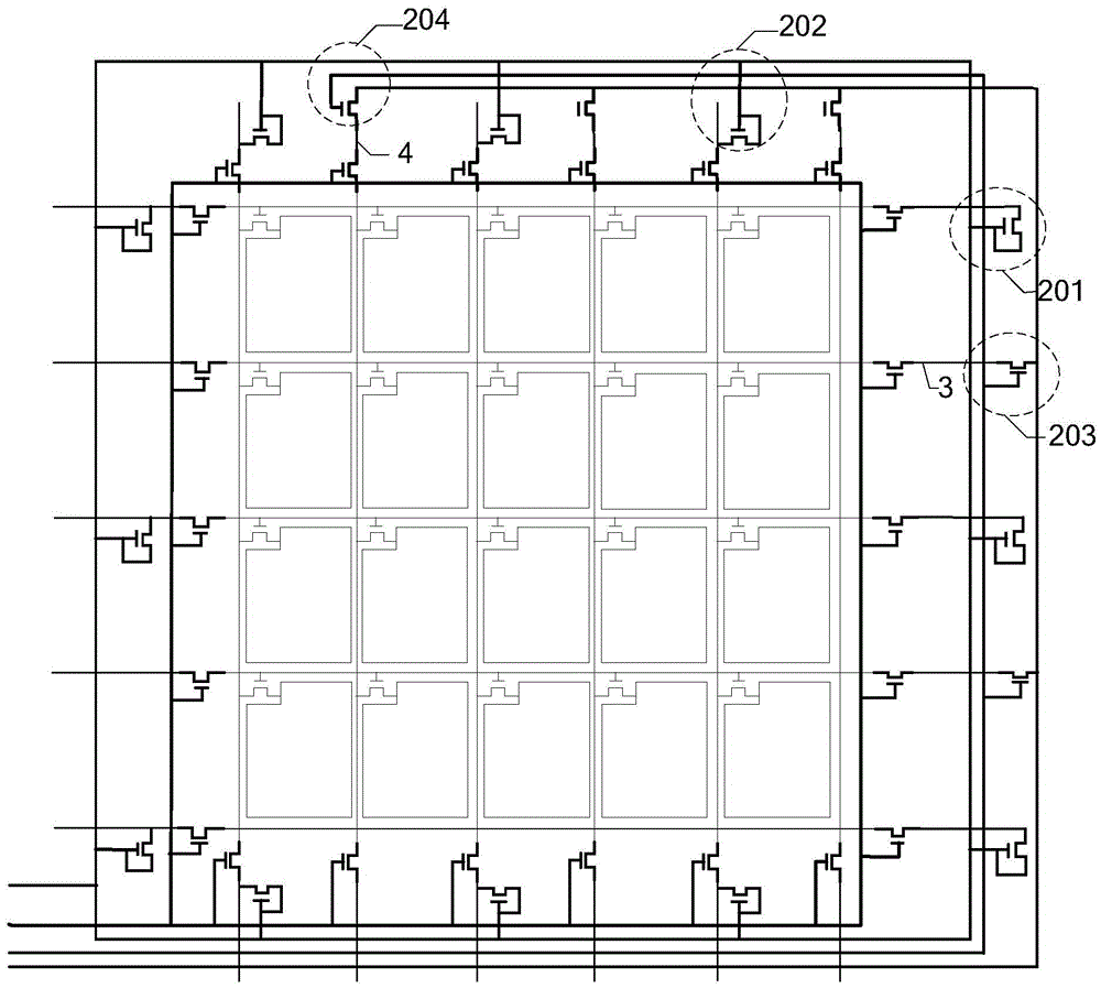 Array substrate, display device and driving method of display device