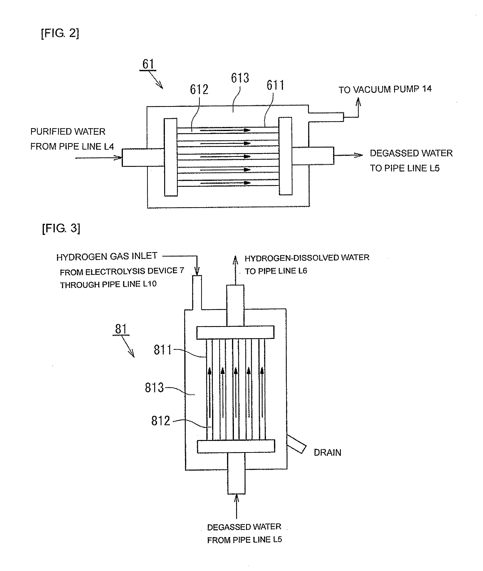 Process for producing hydrogen-containing water for drinking