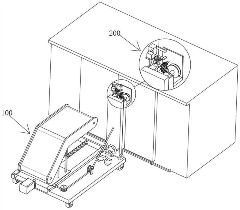 Cargo loading and unloading equipment for railway vehicle