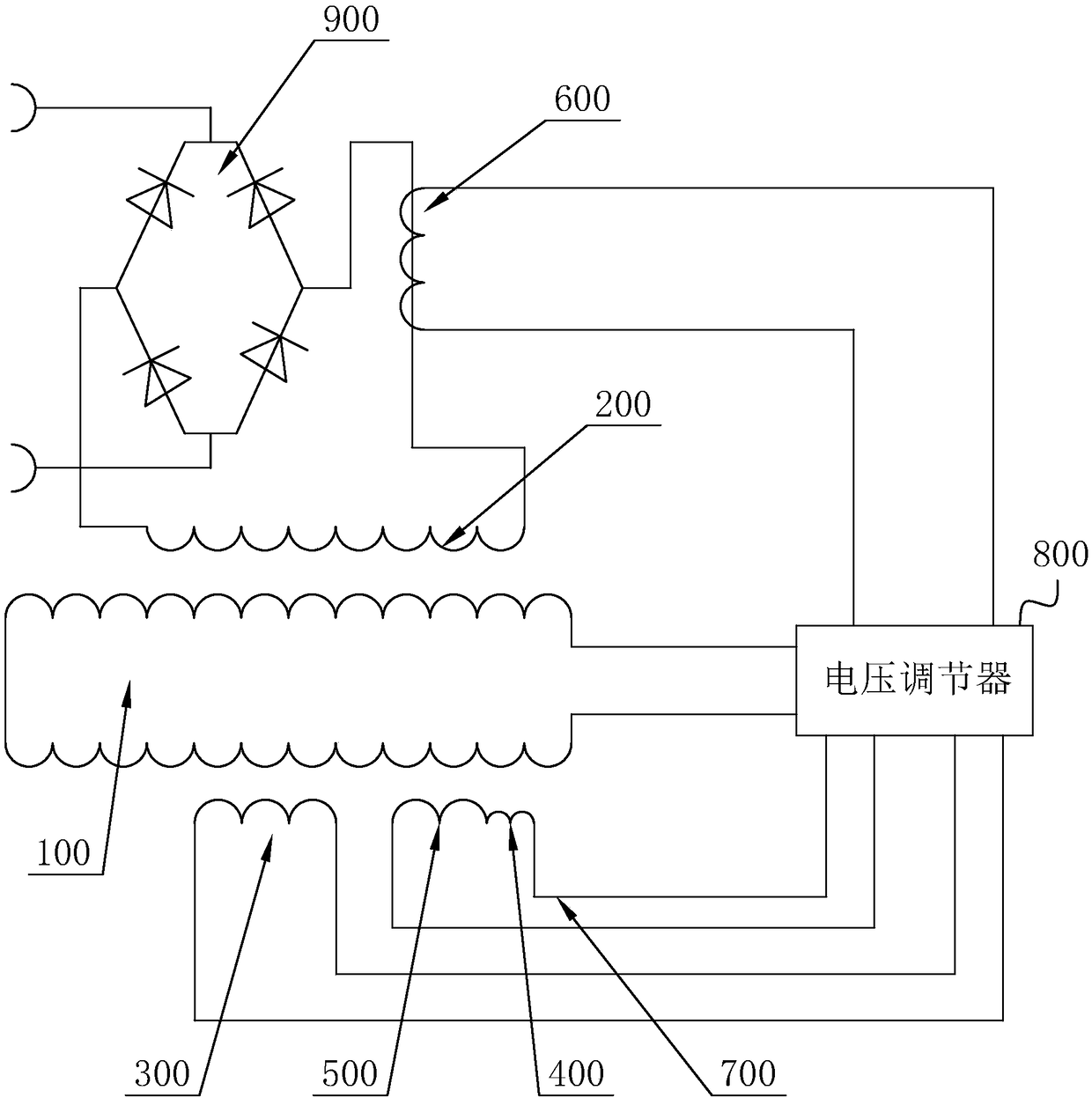 Hybrid excitation system of power generation electric welding machine and method thereof