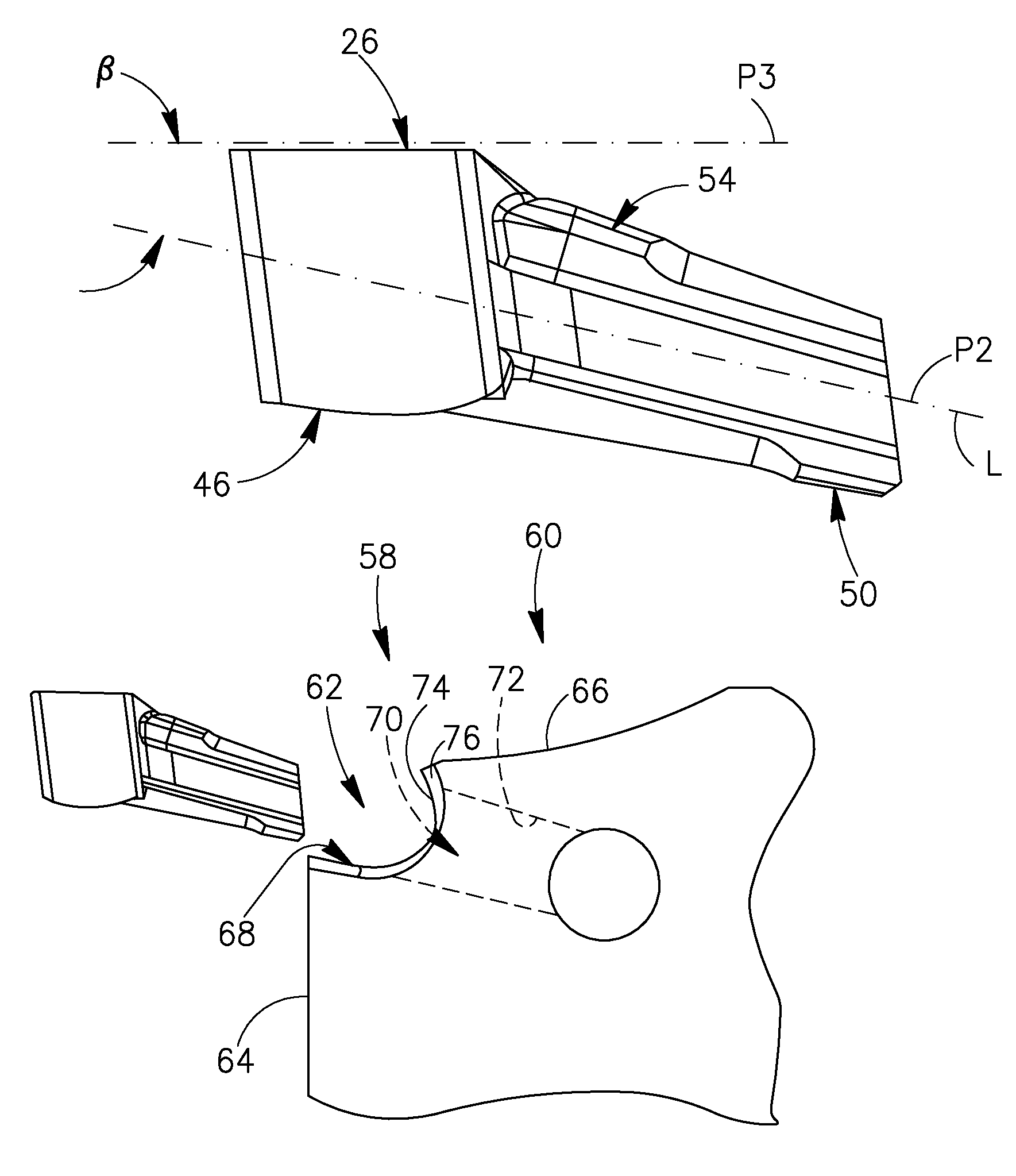 Cutting tool and cutting insert therefor