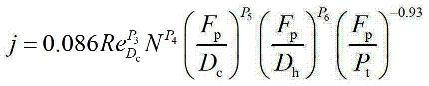 Design method of general combination pipe diameter air conditioner heat exchange equipment fluid passage