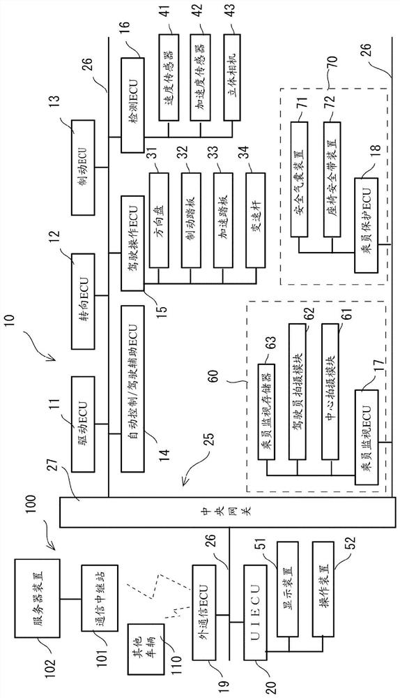 Vehicle occupant monitoring device and vehicle occupant protection system