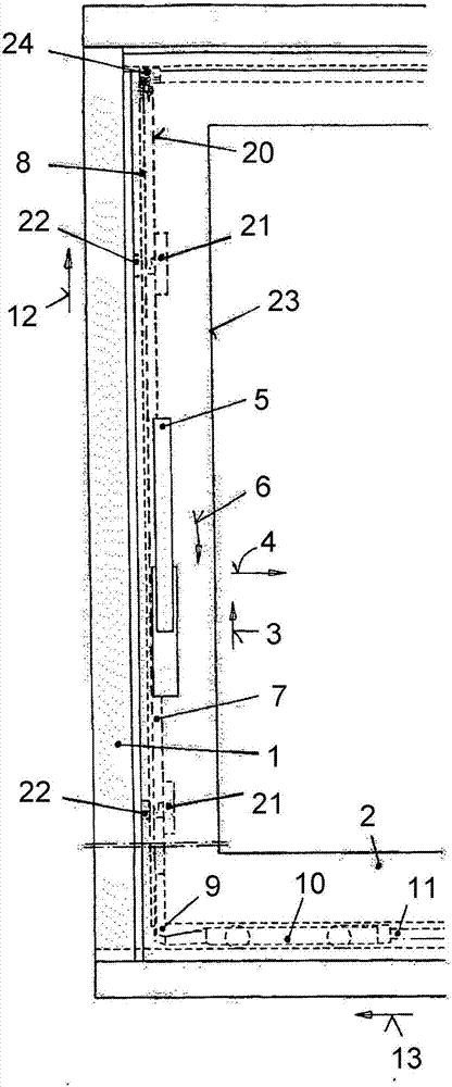 Fittings for at least liftable but preferably also movable leaves of windows or doors