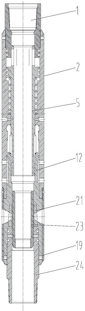 Anti-erosion and no sand card fracturing sliding bush