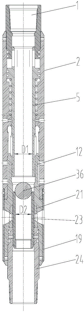 Anti-erosion and no sand card fracturing sliding bush