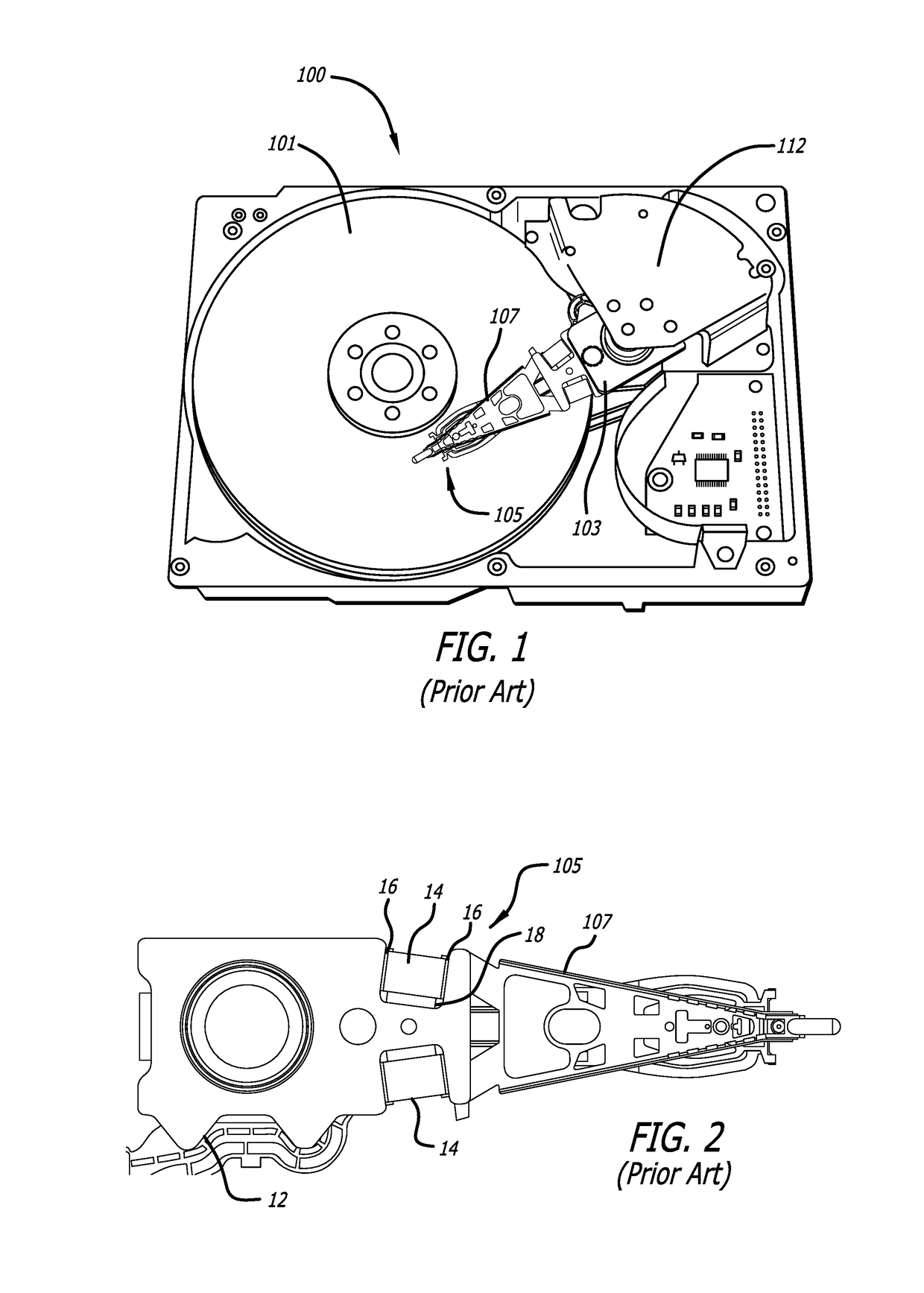 Multi-layer PZT microactuator having a poled but inactive PZT constraining layer