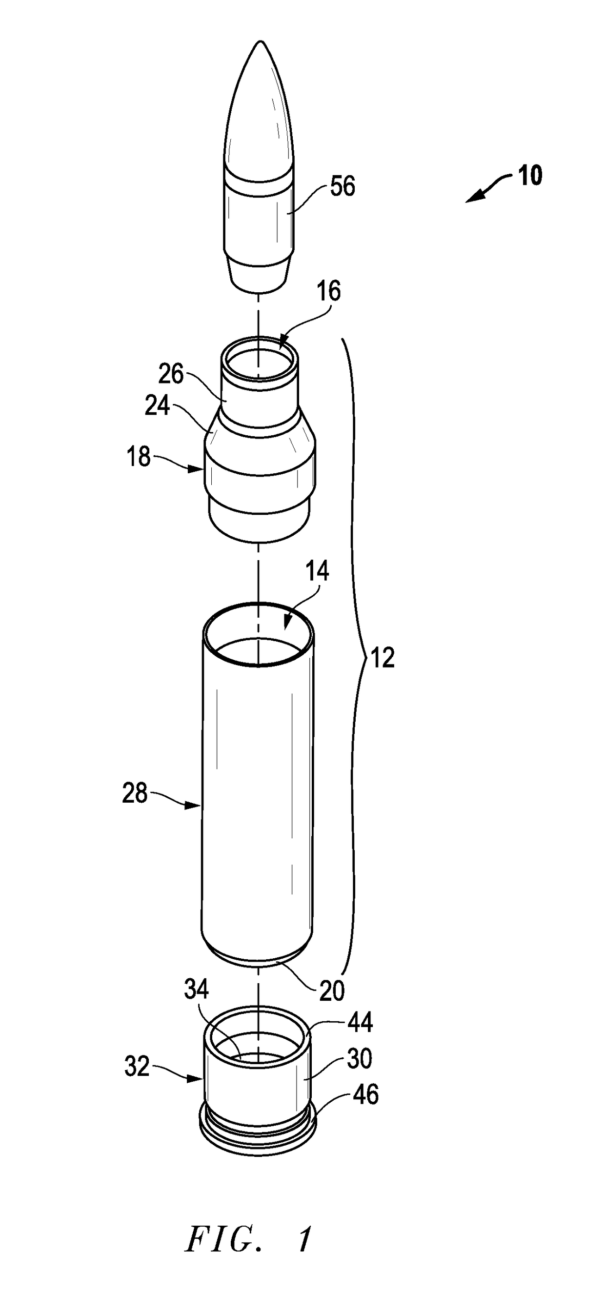 Method of making a polymeric subsonic ammunition cartridge