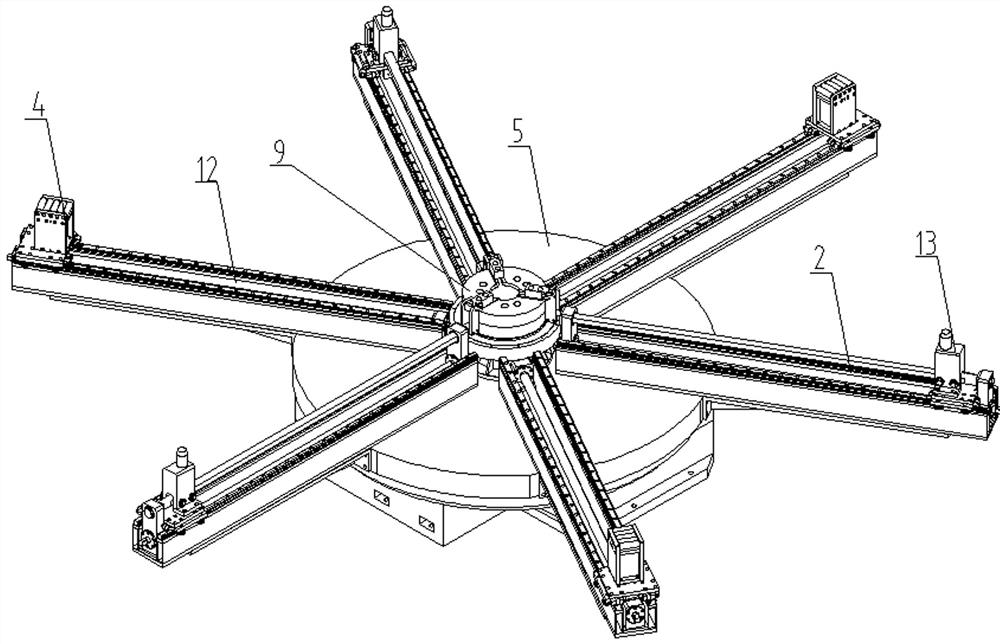 Hydraulic clamping device for large ferrule parts