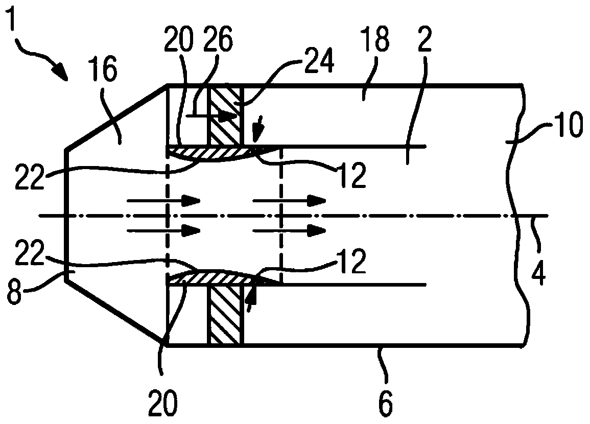 Water injection device for a bypass steam system of a power plant