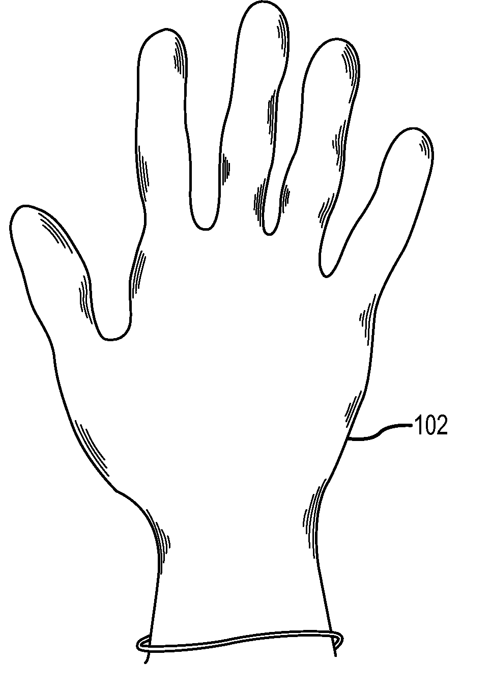 Surgical glove with ergonomic features