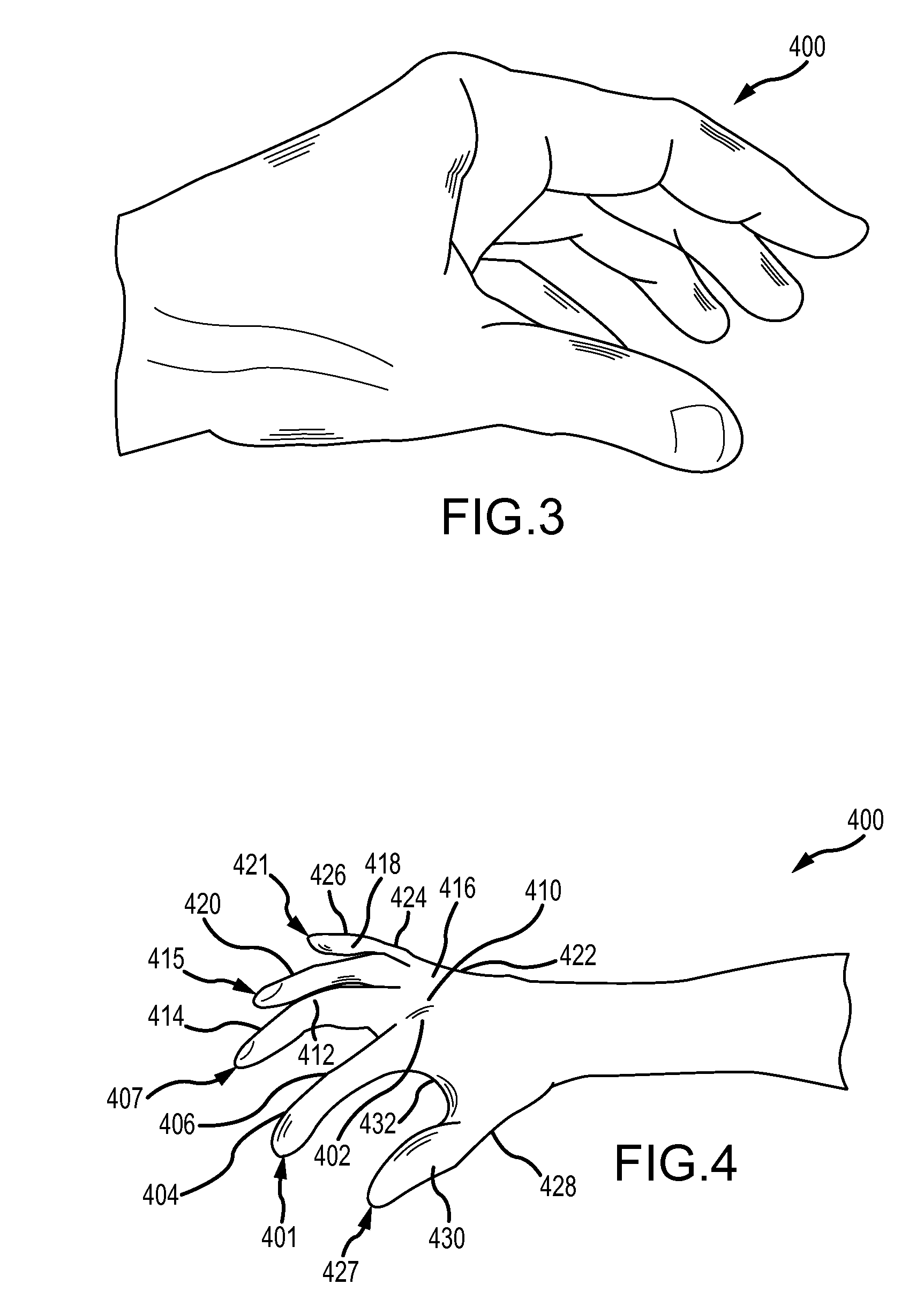 Surgical glove with ergonomic features