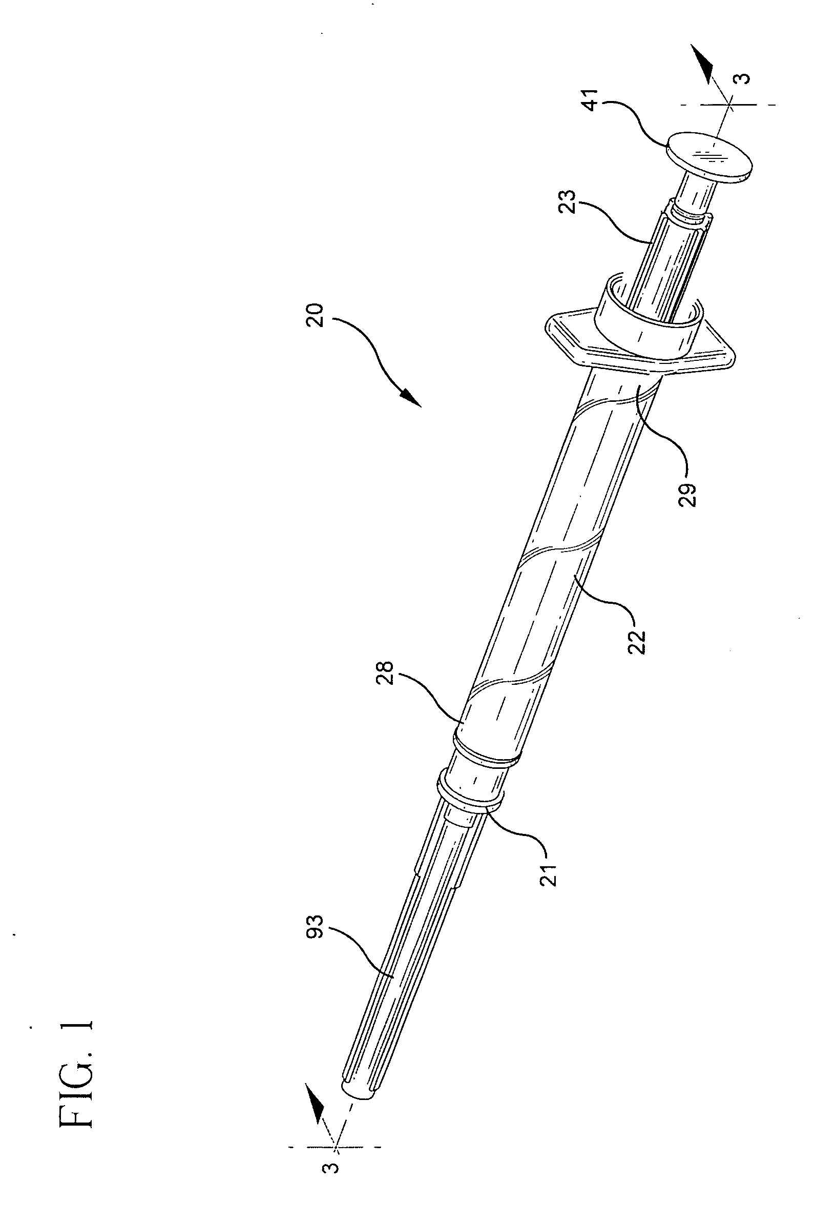 Cutting element for a retracting needle syringe