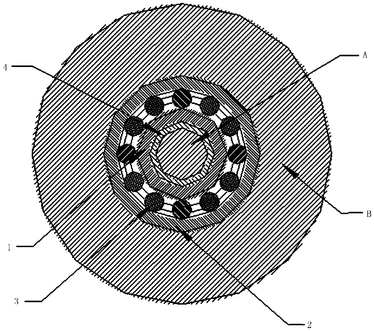 Flexible adjusting device of rotating precision of main bearing of machine tool