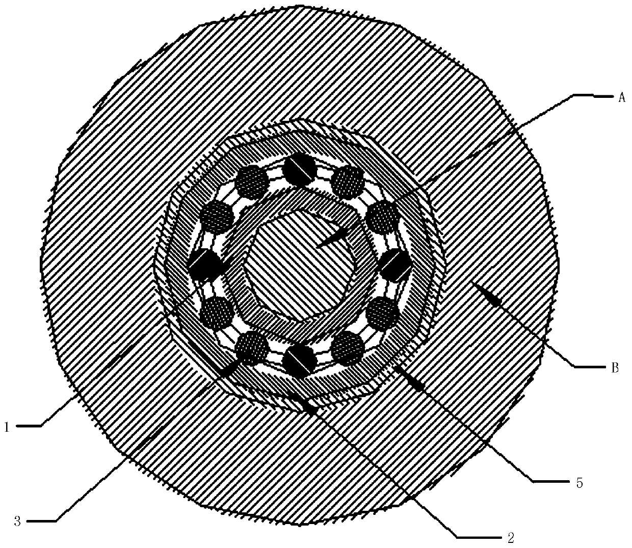 Flexible adjusting device of rotating precision of main bearing of machine tool