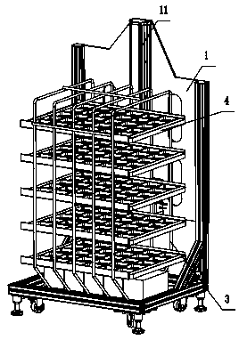 Tablet placing rack