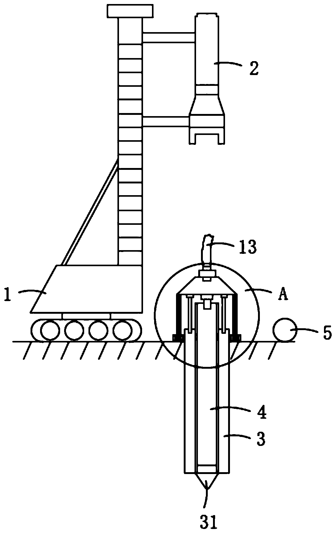 A device for synchronous grouting prestressed pipe pile