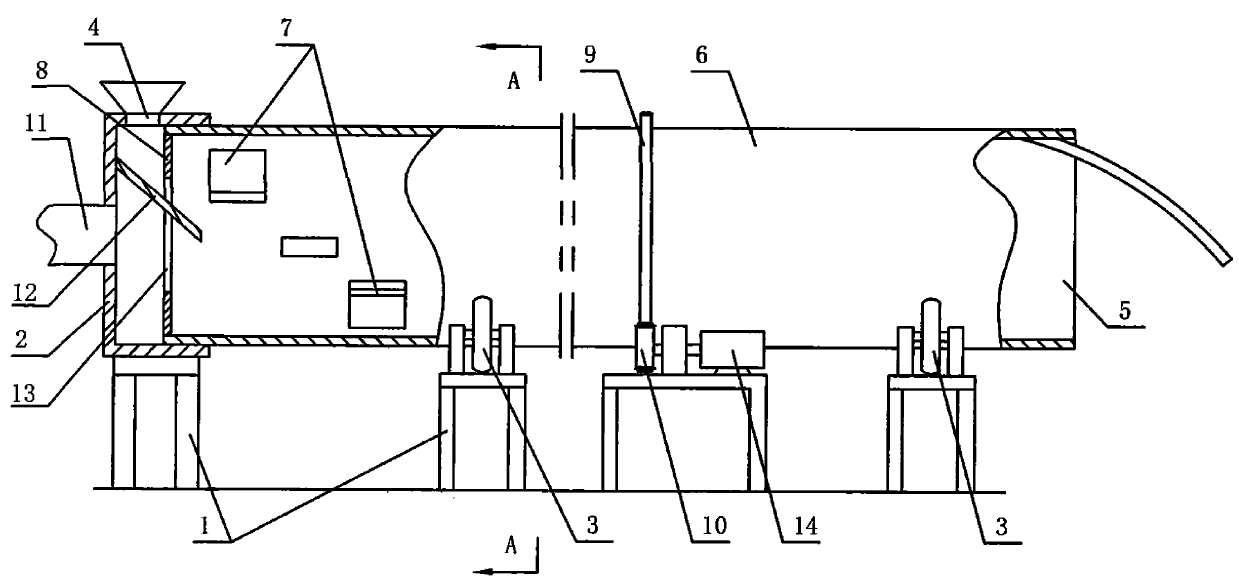 Fermented grain quick cooling machine