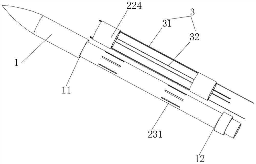 Bundling multi-pole needle radiofrequency ablation device convenient to puncture