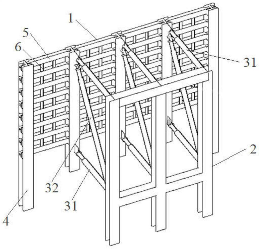 Damping energy dissipation type debris flow grid dam and construction method thereof