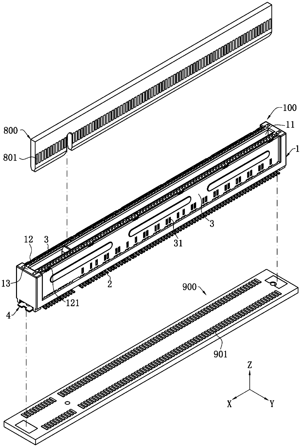 Electric connector and connector combination