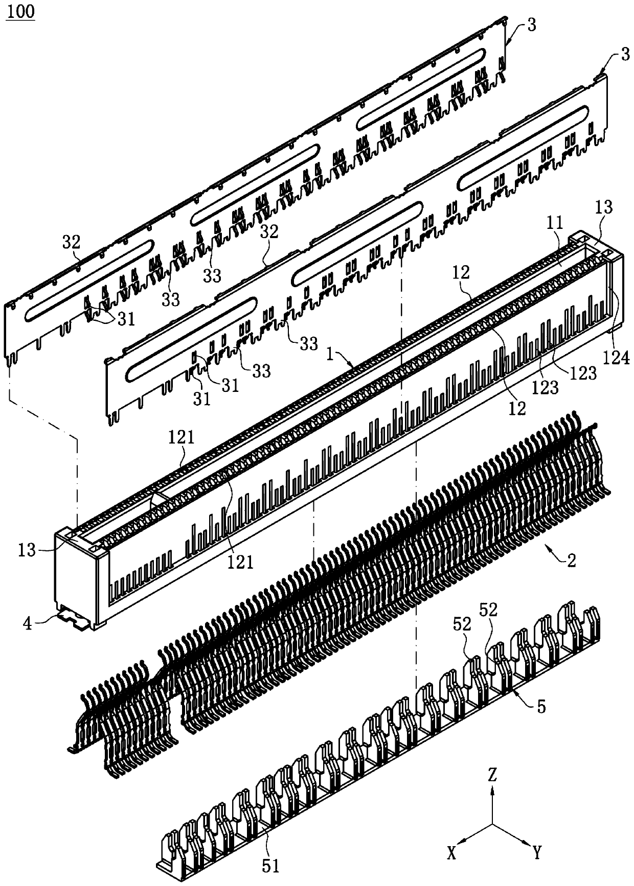 Electric connector and connector combination