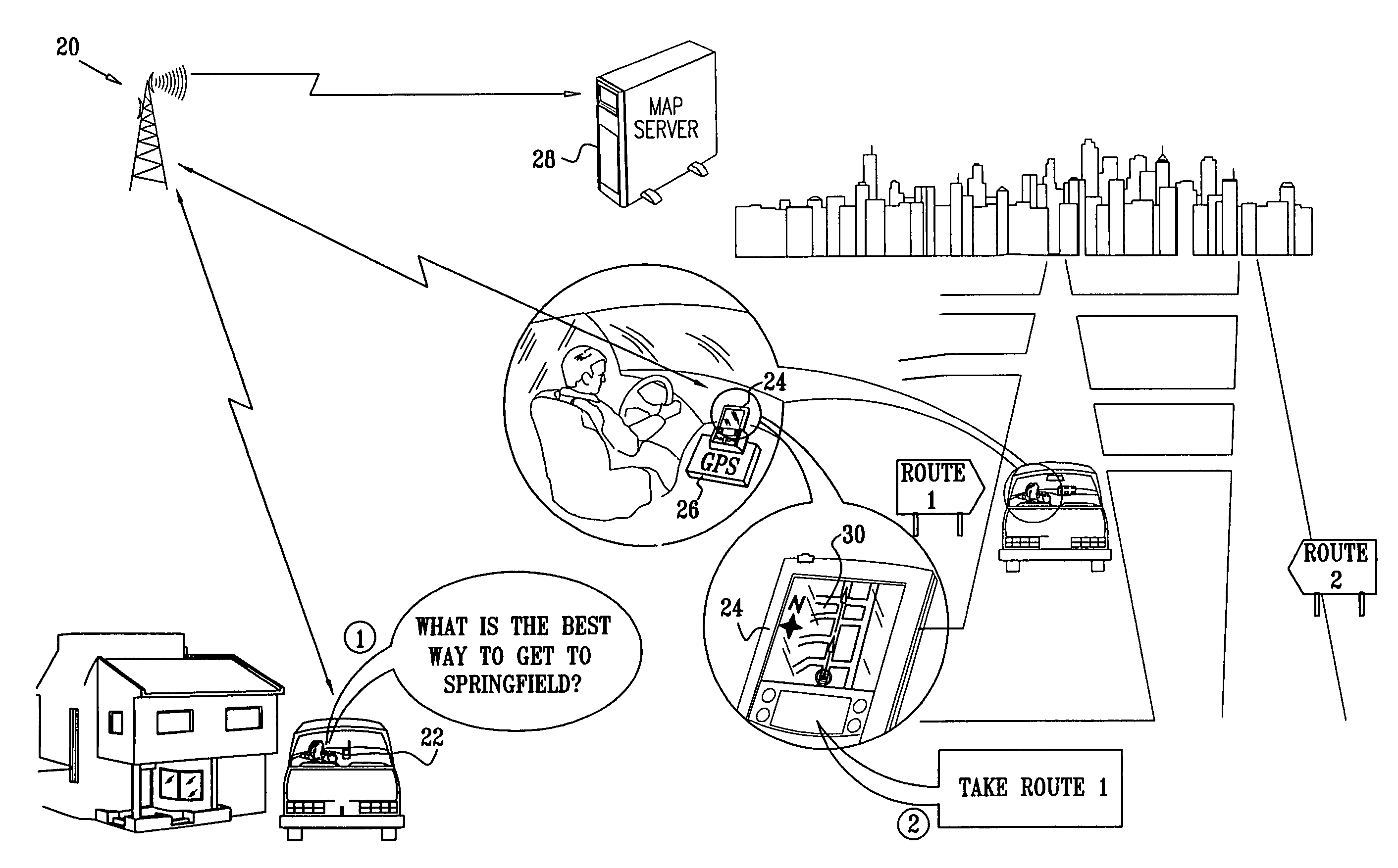 Selective download of corridor map data