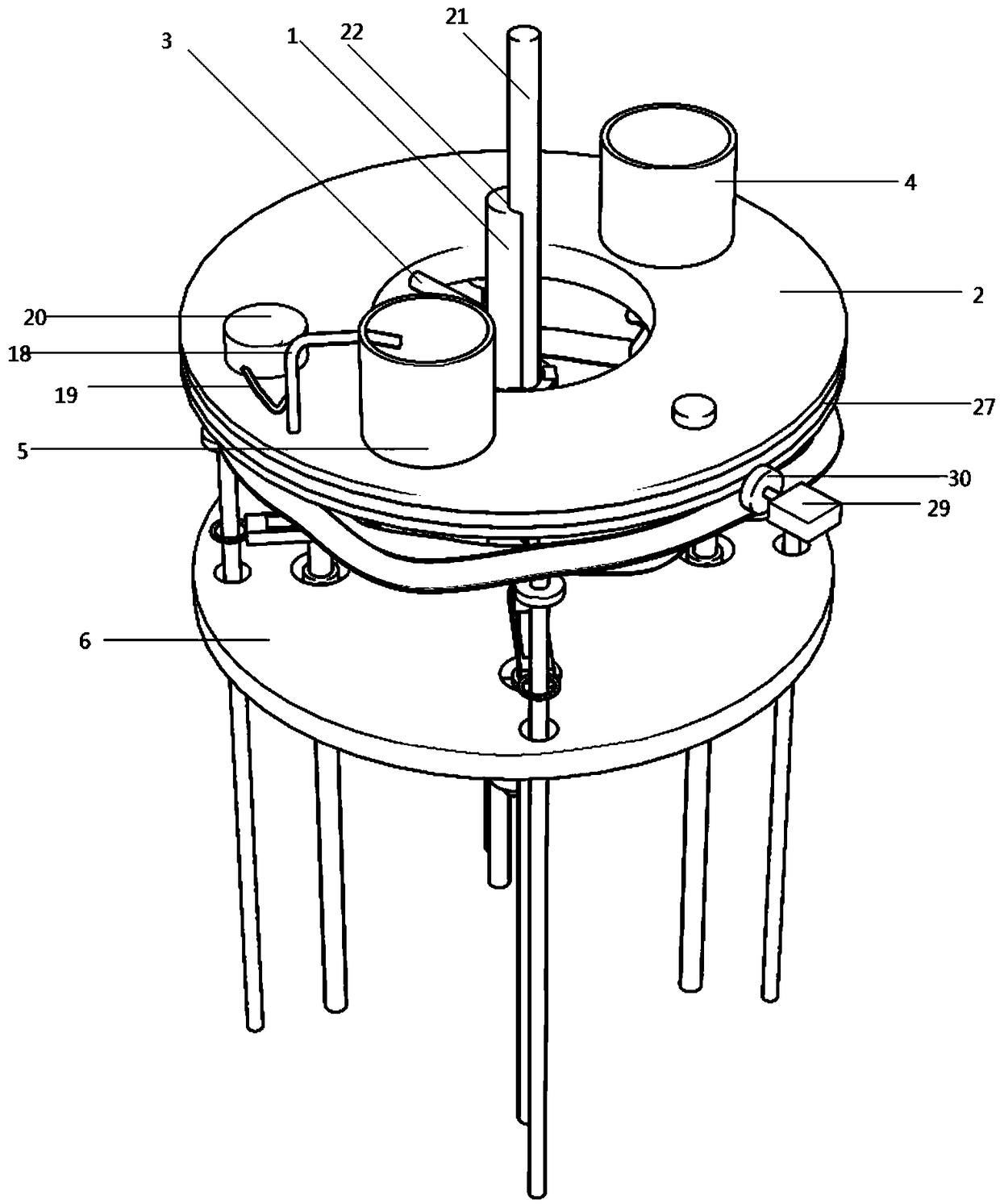 Liquid nitrogen auxiliary therapy device for general surgery department