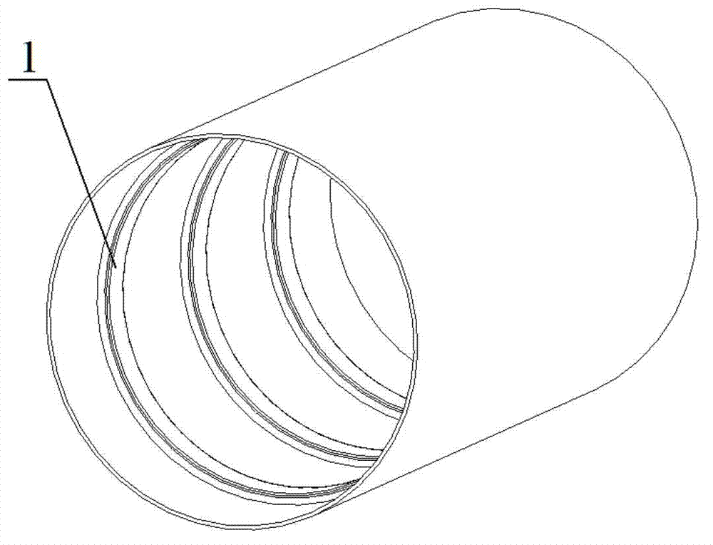 Core mold and shaping method for shaping strip annular internal reinforced rib rotary body thin-wall part