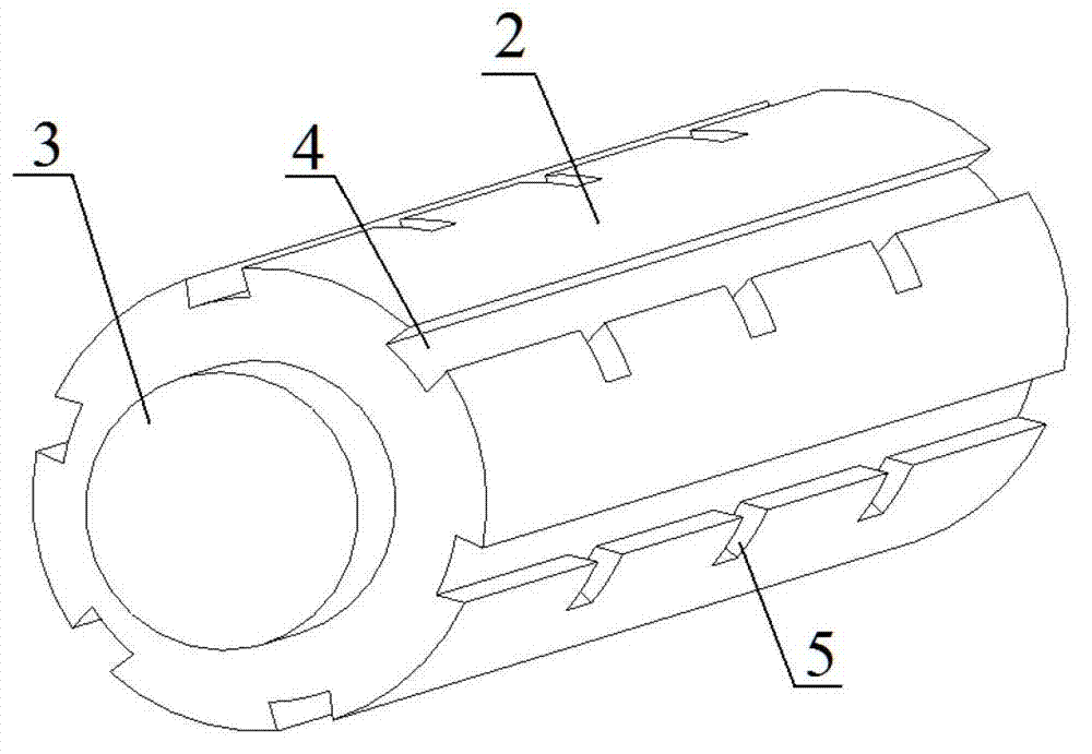 Core mold and shaping method for shaping strip annular internal reinforced rib rotary body thin-wall part