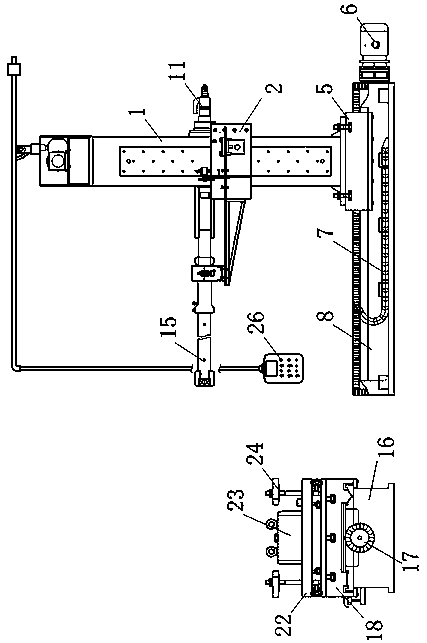 Bolt disassembling and assembling device