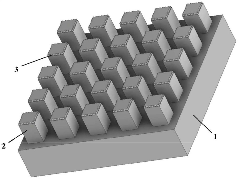 A layered micro-nano composite structure for enhancing boiling heat transfer and its processing method