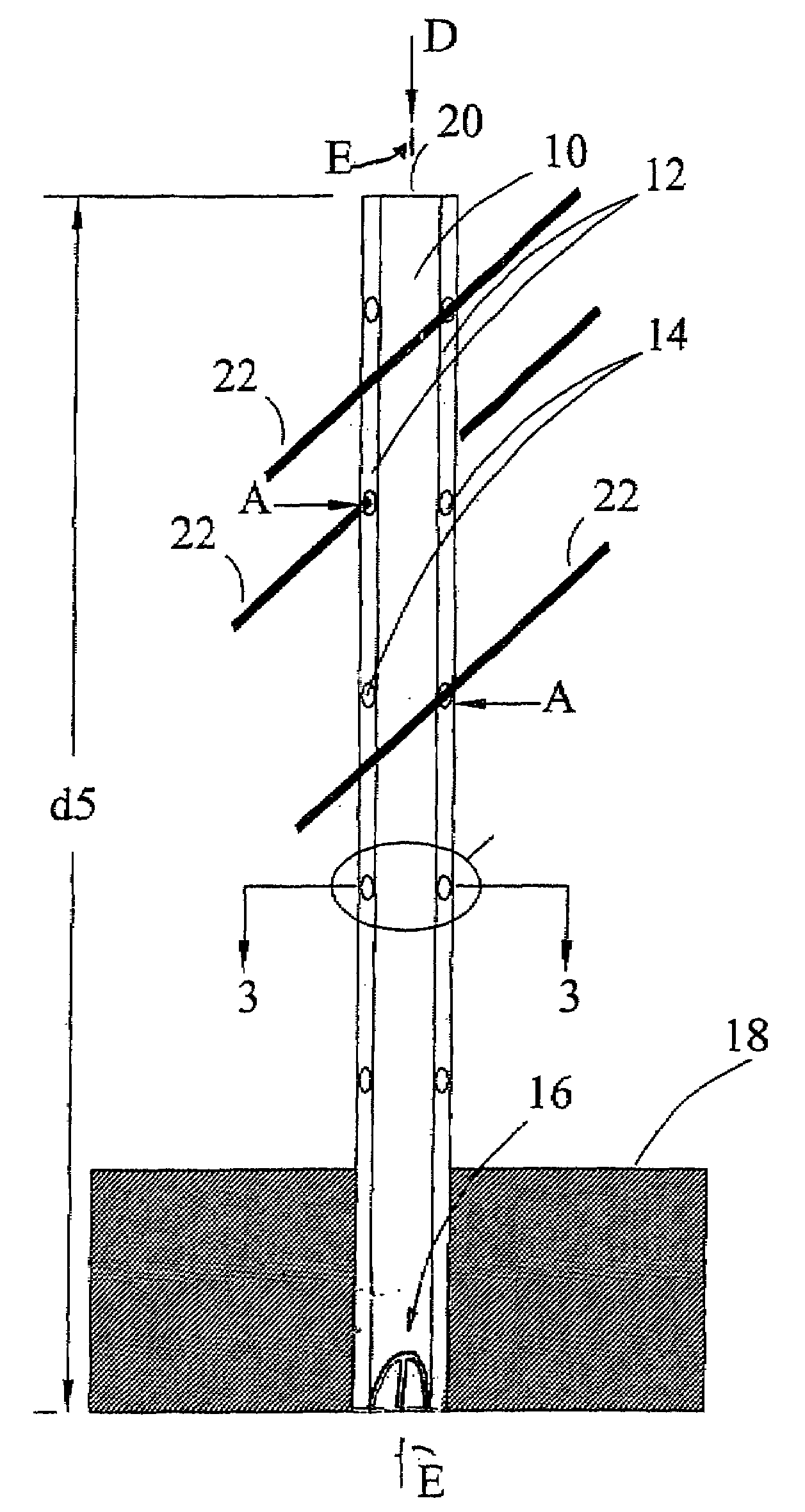 Ribbed post