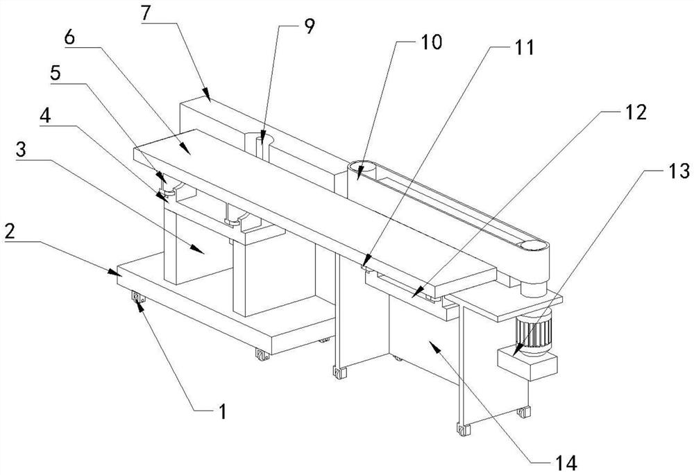 Synchronous edge grinding and trimming device for materials