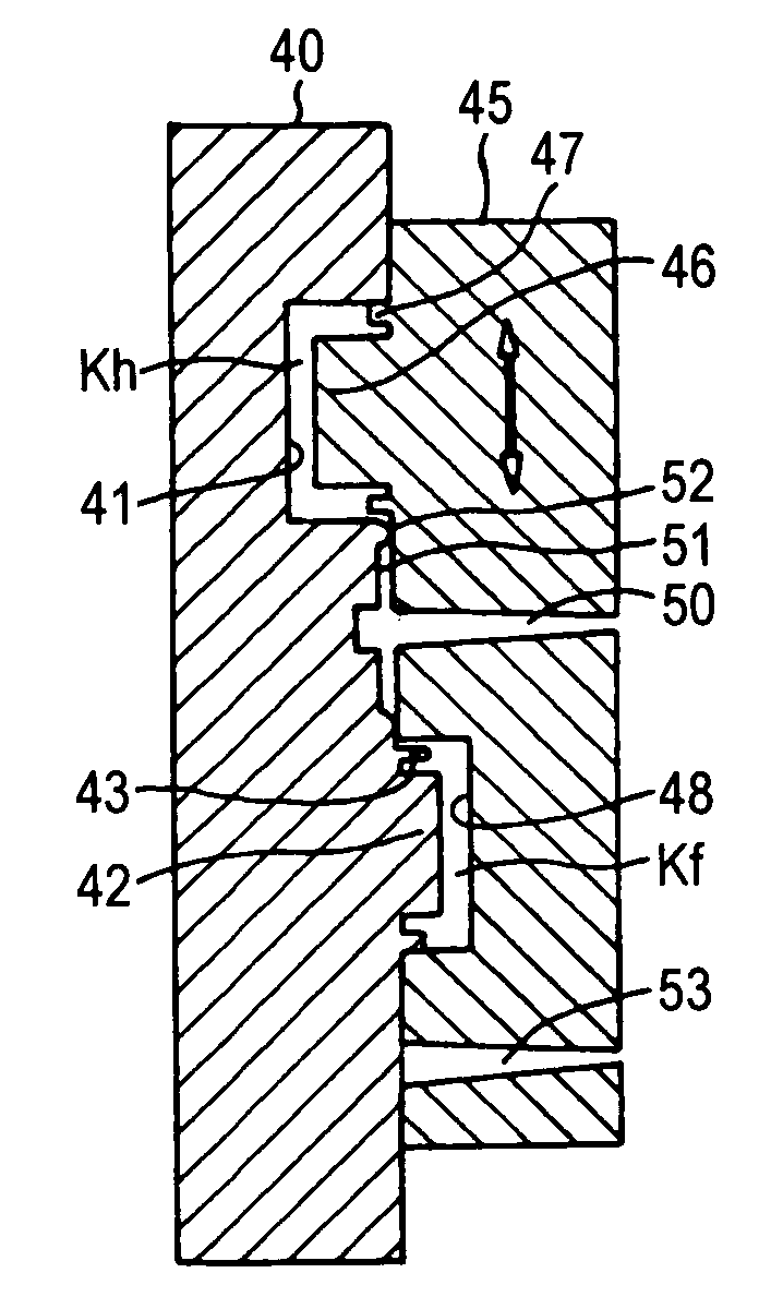 Method and apparatus for forming hollow moldings having thin film on inner surface