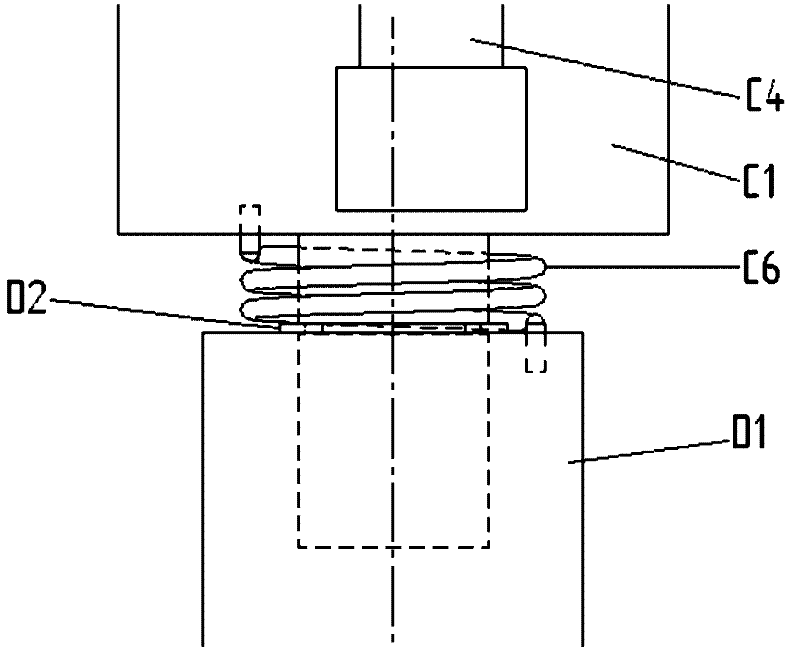 Pliant four-footed robot with flexible waist and elastic legs