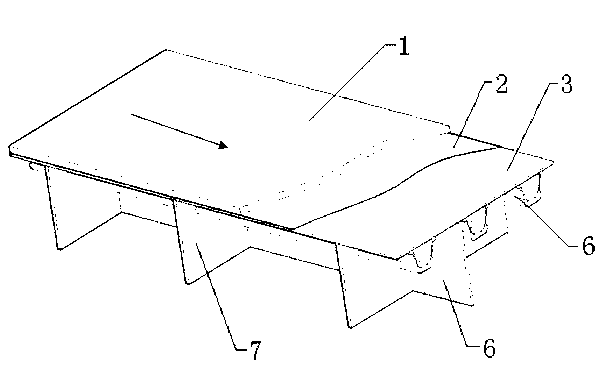 Factory-made orthotropic steel plate and composite combined deck structure