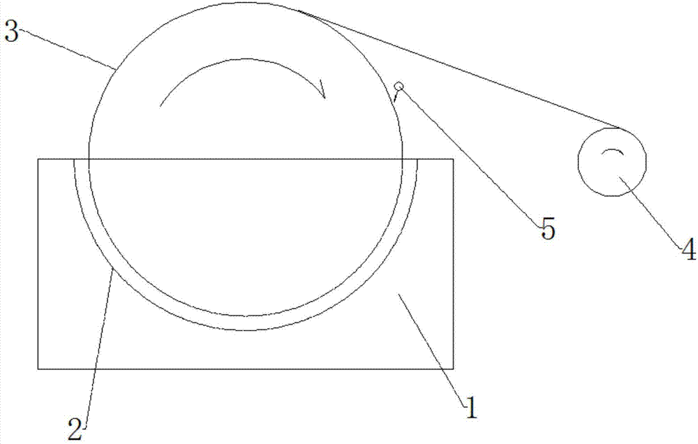 Foil producing machine preventing copper foil white spot forming