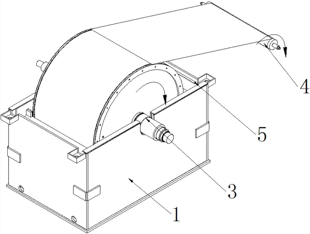 Foil producing machine preventing copper foil white spot forming