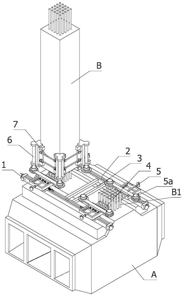 Integral building equipment for stand column and reinforcing section of integrated bridge underground pipe gallery